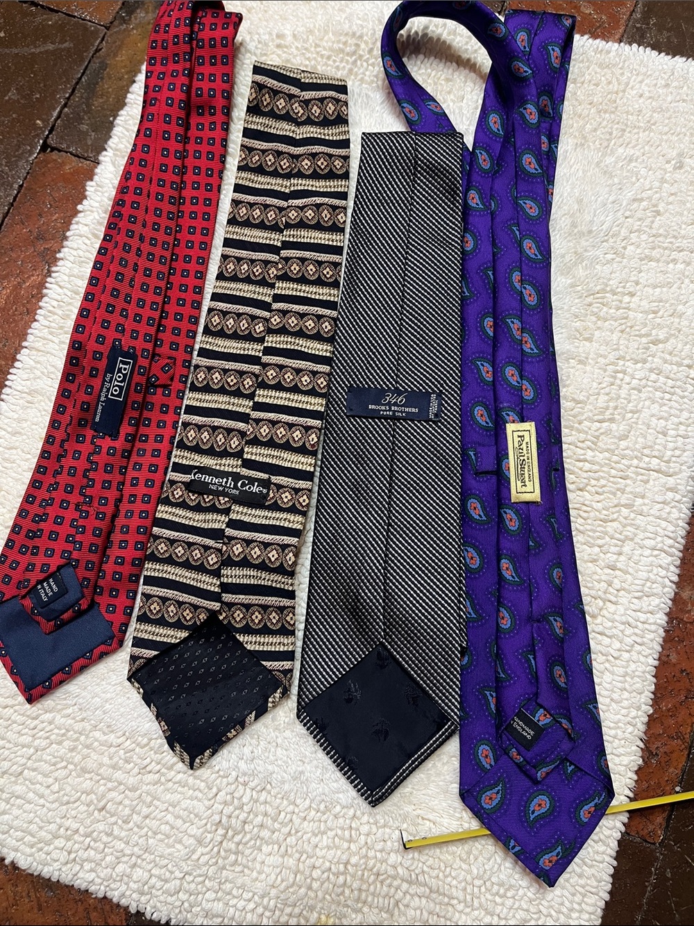 4 ties/polo/346 Brook Brothers/Paul Stuart/Kenneth Cole